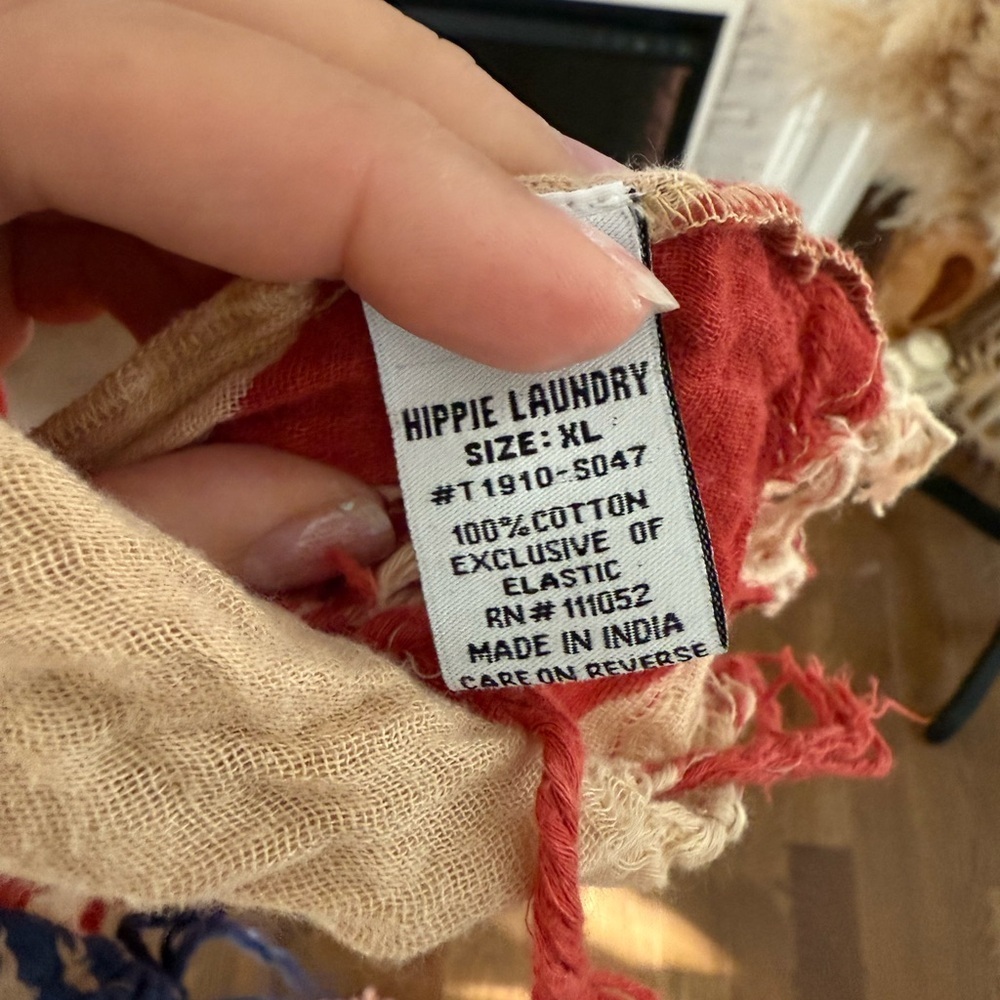 Hippie Laundry Navy Star Flag Top - Picture 5 of 5